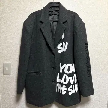 테일러드 자켓 레터링