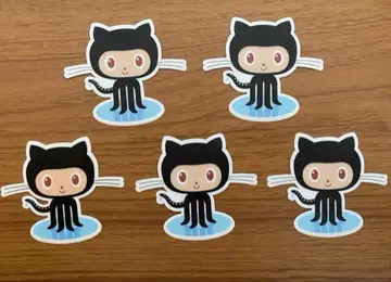 GitHub 옥토캣 공식 스티커 5개