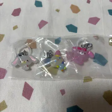 산리오 메지루시 액세서리 우사하나 시로 우사 본봉리본