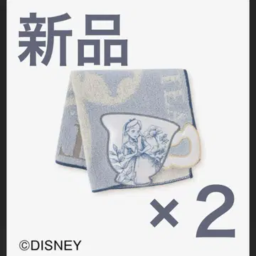 새상품 애프터눈 티 x 원더랜드 앨리스 타월 손수건 2세트