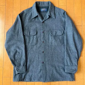 Pendleton 울 긴팔 셔츠 그레이