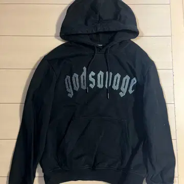 god savage 블랙 후드티와 팬츠 세트