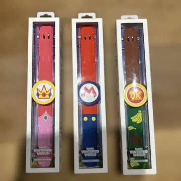 파워업 밴드 3개 세트 (피치 공주, 마리오, 동키콩)