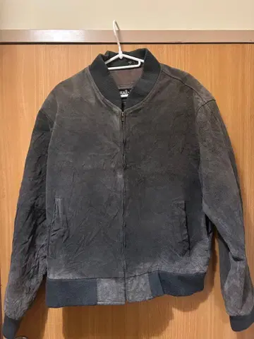 90s WEAR ME OUT 천연 가죽 MA-1 플라이트 자켓