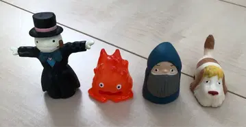 하울의 움직이는 성 손가락 인형 4개 세트 지브리 동동이 공화국