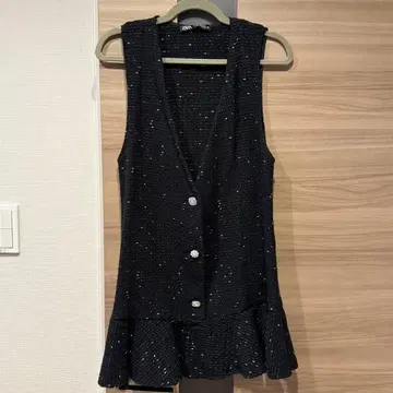 ZARA 슬리브리스 원피스 블랙