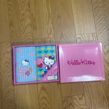 헬로키티 페이스 타월 2개 세트 20년 전 레어