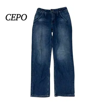 새상품급 세포 데님 팬츠 [M] 블루 스트레이트