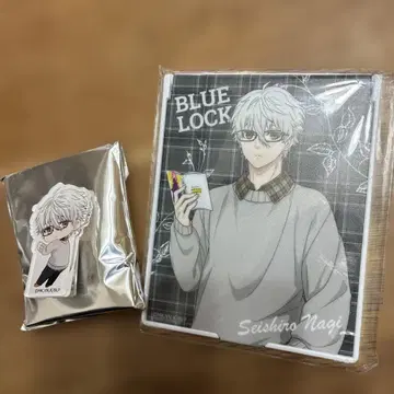 블루 록 독서의 가을 나기 세이시로 스탠드 거울 하굿토 메모 클립