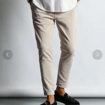 더퍼 지속가능성 에코 코듀로이 스키니 팬츠 L 아이보리 2024 AW