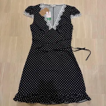 [ RIHOAS ] 폴카 도트 미니 원피스