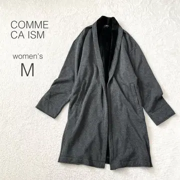 [컴시즘] 랩 가디건 긴 길이 긴팔 플리스 안감 면 혼방 [M] 새상품급