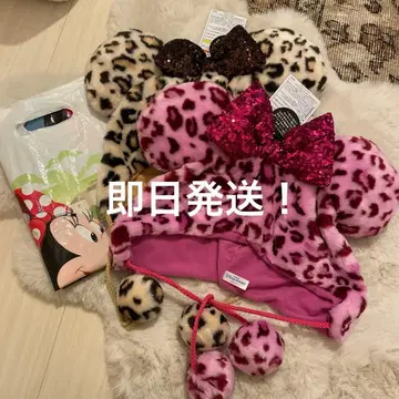 디즈니 팬 캡 레오파드 무늬 2개