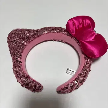 헬로키티 머리띠 스팽글 핑크