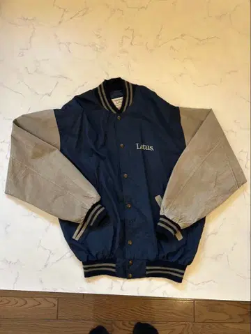 90s Lotus 나일론 바시티 자켓 돈피 빈티지