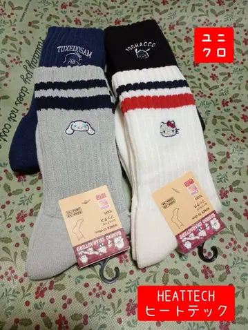 유니클로 히트텍 삭스 산리오 캐릭터즈 포차코 키티
