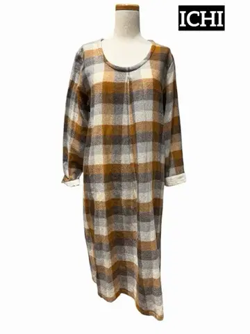 ICHI 이치 체크 원피스