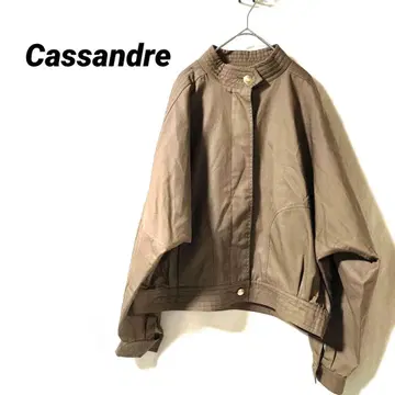 3735K 카샌드레 겉옷 자켓 브라운 블루종 숏 기장 아우터