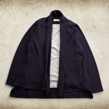 가디건 롱 숄카라 퍼플 M 오피스 캐주얼