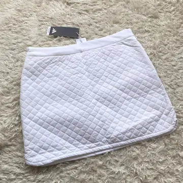 미사용 adidas 아디다스 퀼팅 스커트 L 화이트 퀼트 발수