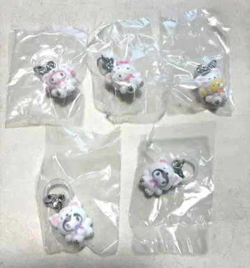 산리오 메지루시 액세서리 참 포근포근 스노우 키티 푸딩 쿠로미