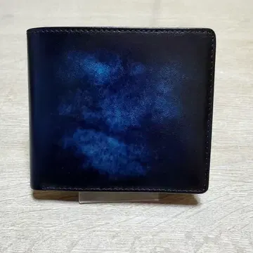 브라스 하우스 이단 접이식 지갑 블랙 x 터콰이즈 블루