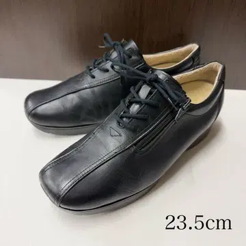 컴포트 클리닉 여성용 블랙 가죽 신발 23.5cm