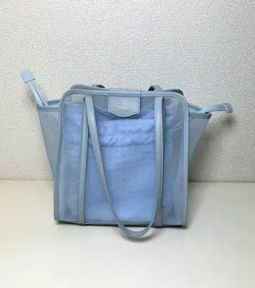 Samantha Thavasa 쁘띠 초이스 튤 토트백 스카이블루