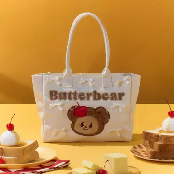 [태국 한정] Butterbear 토트백 크림 컬러