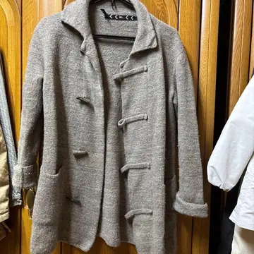 그레이 더플 코트 M 사이즈 울 혼방