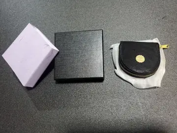 황거 소가죽 말발굽형 코인 케이스 블랙