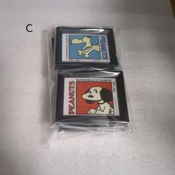 PEANUTS 프레임 마그넷 스누피 [ 3종 세트 ] C