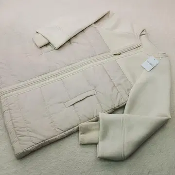 워셔블 충전솜 종이상자 노카라 코트