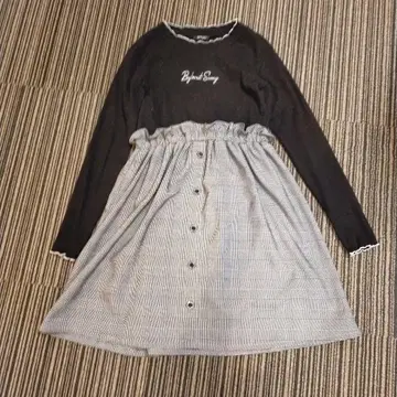 lovetoxic 자수입고 긴팔 원피스 160 사이즈