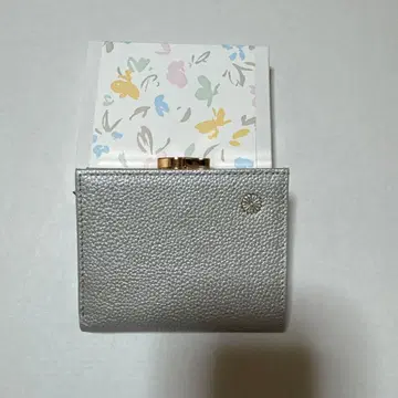 황궁 지갑 한정판 접이식 지갑 가마구치 지갑 은색 실버