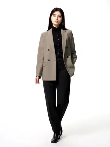 유니클로 웜 스마트 팬츠 M 블랙 여성용 새상품