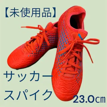 [ 미사용품 ] PUMA 축구 스파이크 23.0cm 오렌지