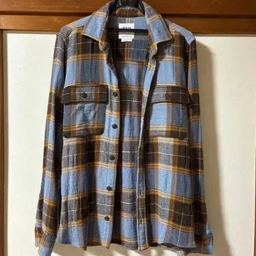 ZARA 자라 릴랙스 핏 긴팔 체크 셔츠 자켓