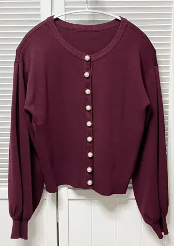 Andemiu 펄 가디건 F 보르도