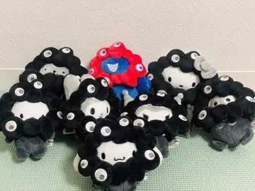 블랙 산리오 미야쿠미야쿠 BC 봉제인형 키링 7종 컴플리트 덤 포함