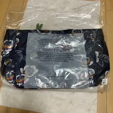 베라 브래들리 네이비 꽃무늬 토트백