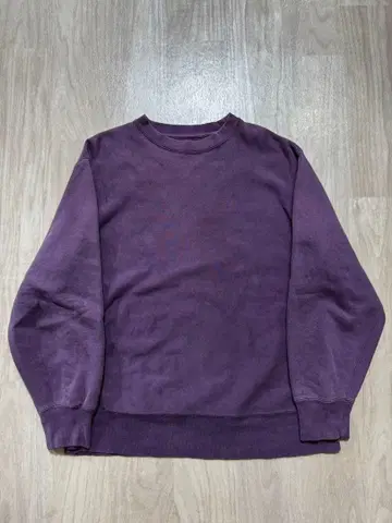 퍼플 크루넥 맨투맨 구제 의류