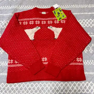 니코앤드 미사용 새상품 아사히야마 동물원 응원 상품 니트 풀오버