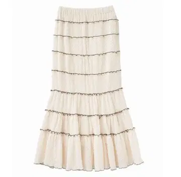 코코딜 레이스 멜로우 티어드 스커트