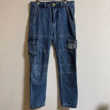 mnml 데님 카고 팬츠 데님 팬츠