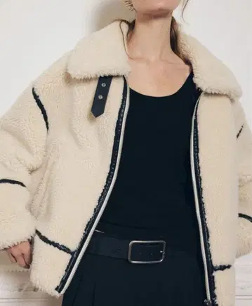 ZARA/ZW 컬렉션 보아 무스탕 자켓/XS