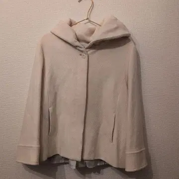 INDIVI 후드 부착 아이보리 자켓 42