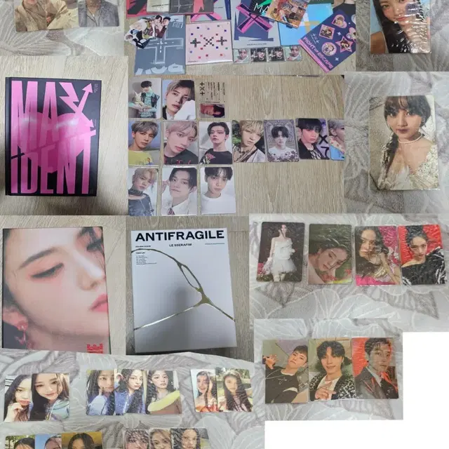 일괄)투바투 등 아이돌 포카 앨범 스티커 등 판매