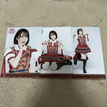 AKB48 하시모토 에리코 무도관 컴프 세트 브로마이드 빨간색 체크