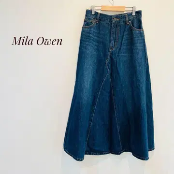 [밀라오웬] 데님 플레어 스커트 인디고 블루 M 사이즈도 OK!